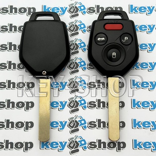 Ключ для SUBARU OUTBACK LEGACY 3 + 1 кнопки, chip 4D60 / 433 Mhz, лезвие DAT17 (FCC ID : CWTWBU766) 