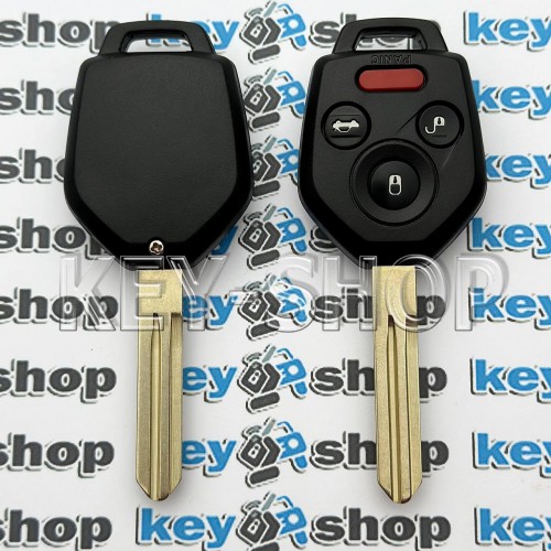 Ключ для SUBARU OUTBACK LEGACY 3 + 1 кнопки, chip 4D60 / 433 Mhz, лезвие NSN14 (FCC ID : CWTWBU766) 