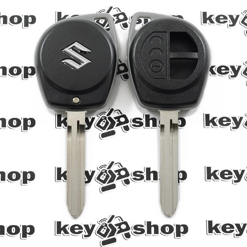 Корпус автоключа Suzuki Liana, Swift (Сузуки Лиана, Свифт), под большой блочок, лезвие TOY43 - 2 кнопки
