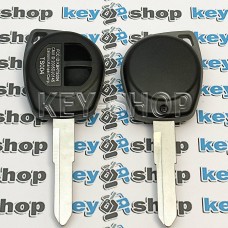 Корпус автоключа Suzuki Grand Vitara, Swift, SX4 (Сузуки Гранд Витара, Свифт, SX4) лезвие HU133 - 2 кнопки (без логотипа)