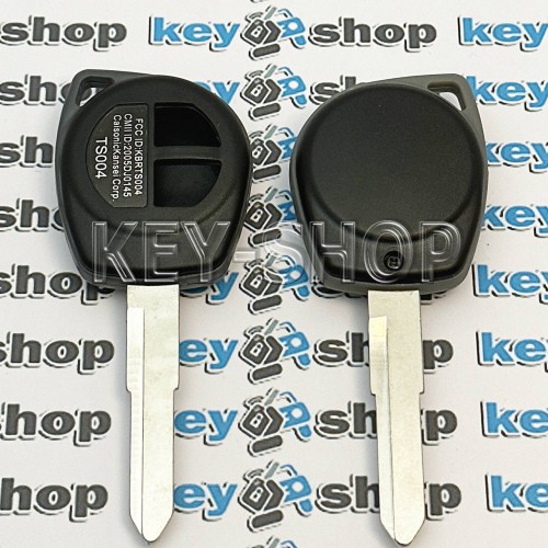 Корпус автоключа Suzuki Grand Vitara, Swift, SX4 (Сузуки Гранд Витара, Свифт, SX4) лезвие HU133 - 2 кнопки (без логотипа)