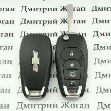      Корпус выкидного ключа для Chevrolet (Шевролет) 3+1 - кнопки