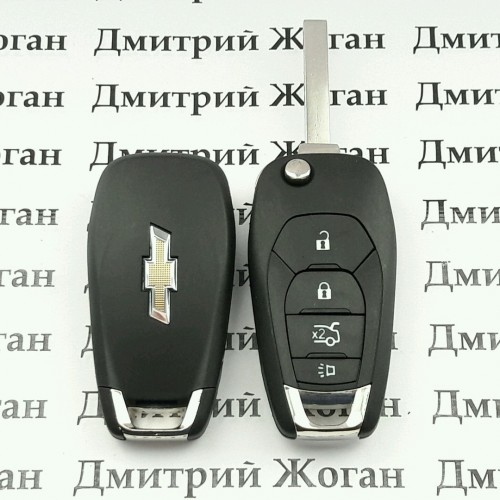      Корпус выкидного ключа для Chevrolet (Шевролет) 3+1 - кнопки