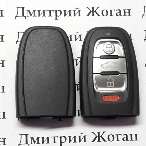    Корпус смарт ключа для Audi А3, А4, А5, А6, А7, А8, Q3, Q5, Q7 (Ауди) 3 + 1 кнопка
