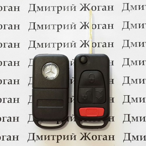     Корпус выкидного ключа MERCEDES (Мерседес) корпус 3 - кнопки + 1 паника, лезвие HU64