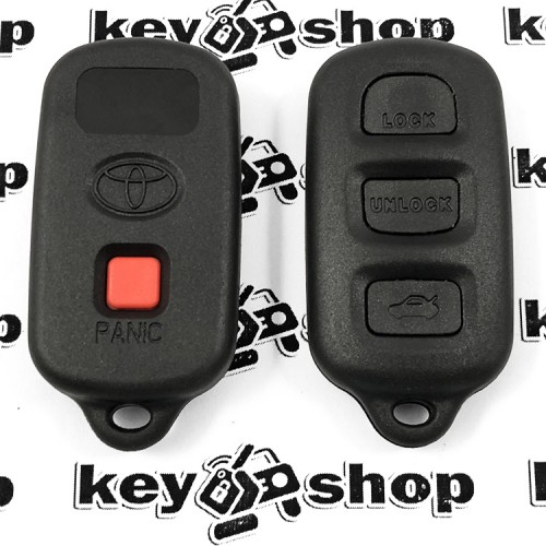 Корпус пульта для Toyota (Тойота), 3 + 1 кнопки