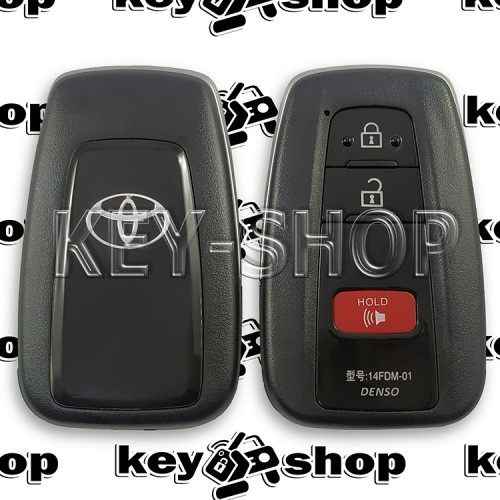Корпус смарт ключа для Toyota (Тойота) 2 + 1 кнопки