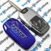 Корпус выкидного автоключа для Toyota (Тойота) 2 кнопки, под переделку, лезвие TOY43 (под переделку) синий