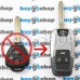 Корпус выкидного автоключа для Toyota (Тойота) 3 кнопки, под переделку, лезвие TOY43 (под переделку) синий