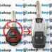 Корпус выкидного автоключа для Toyota (Тойота) 2 кнопки, под переделку, лезвие TOY43 (под переделку) красный