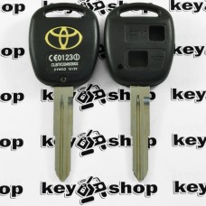 Корпус ключа Toyota (Тойота) под 2 кнопки, лезвие TOY41