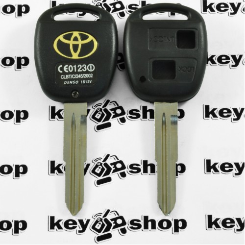 Корпус ключа Toyota (Тойота) под 2 кнопки, лезвие TOY41