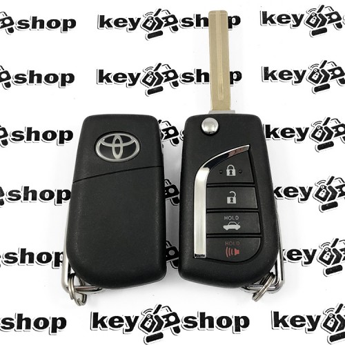 Оригинальный выкидной ключ Toyota Camry 2018 (Тойота Кемри 2018) - 3 + 1 кнопки, чип 8А (H - chip), 315 MHz