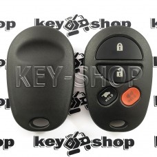   Пульт для Toyota (Тойота) 3+1 кнопка, 433MHz (GQ43VT20T)