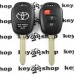   Оригинальный ключ для Toyota (Тойота) 2+1 кнопка с H-чип/315MHz