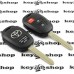   Оригинальный ключ для Toyota (Тойота) 2+1 кнопка с H-чип/315MHz