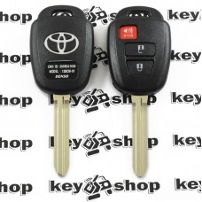  Ключ с чипом для Toyota (Тойота) 2+1 кнопка, 89070-0D580 (B71TA) с H Chip (8A) / 433MHz