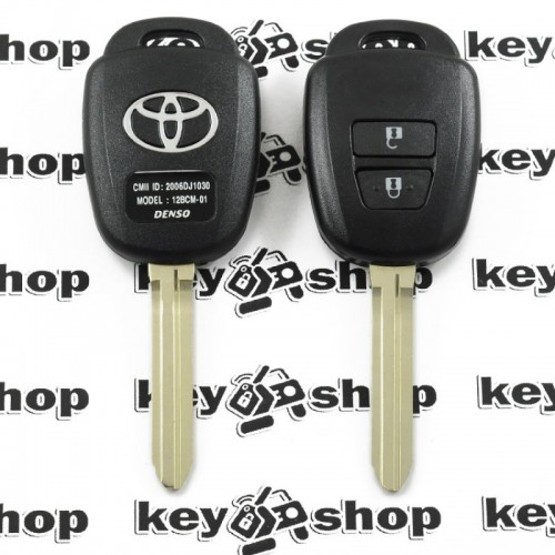Ключ с чипом для Toyota (Тойота) 2 кнопки, 89070-0D580 (B71TA) с H Chip (8A) / 433MHz