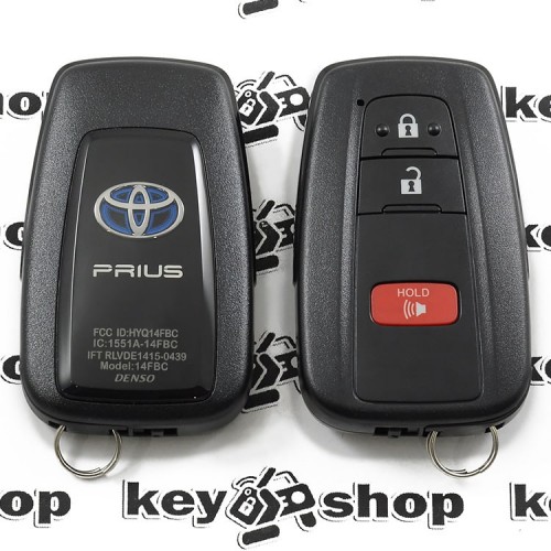 Оригинальный смарт ключ для Toyota Prius (Тойота Приус) 2 + 1 кнопка, H-chip, 315MHz