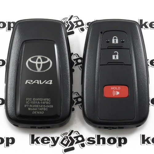 Оригинальный смарт ключ для Toyota Rav 4 (Тойота Рав 4) 2 + 1 кнопка, H-chip, 315MHz