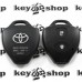          Корпус авто ключа для Toyota (Тойота) 2 кнопки , без лезвия (под установку родного)