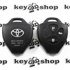         Корпус авто ключа для Toyota (Тойота) 3 кнопки , без лезвия (под установку родного)