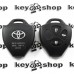         Корпус авто ключа для Toyota (Тойота) 3 кнопки , без лезвия (под установку родного)