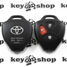        Корпус авто ключа для Toyota (Тойота) 2 + 1 кнопки , без лезвия (под установку родного)