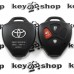        Корпус авто ключа для Toyota (Тойота) 2 + 1 кнопки , без лезвия (под установку родного)