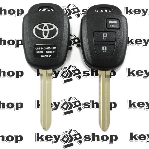 Корпус автоключа Toyota Camry, Corolla (Тойота Камри, Королла) 3 кнопки