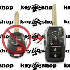   Корпус выкидного ключа TOYOTA (Тойота) 2 + 1 кнопки, с лезвием TOY43 (Под переделку)