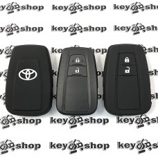          Чехол (черный, силиконовый) для смарт ключа Toyota (Тойота) 2 кнопки