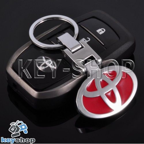Металлический брелок для авто ключей Toyota (Тойота)