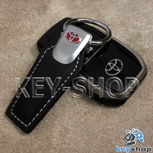 Кожаный брелок для авто ключей Toyota (Тойота)