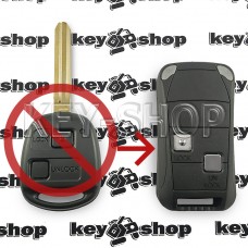 Корпус выкидного ключа для Toyota (Тойота) 2 - кнопки, LEXUS STYLE, лезвие TOY 43 (под переделку)