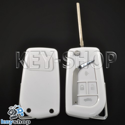 Корпус выкидного автоключа для Toyota (Тойота) 4 кнопки,  лезвие TOY 43 (под переделку)