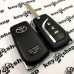 Корпус выкидного ключа для Toyota (Тойота), 3 + 1 кнопки, лезвие TOY43