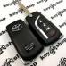 Корпус выкидного ключа для Toyota (Тойота), 3 + 1 кнопки, лезвие VA2