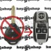 Корпус выкидного автоключа для Toyota (Тойота) 2 кнопки, под переделку, лезвие TOY43 (под переделку)