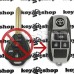Корпус выкидного автоключа для Toyota (Тойота) 3 кнопки, под переделку, лезвие TOY43 (под переделку)