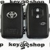 Корпус смарт ключа для Toyota RAV4, Camry, Land Cruiser, Venza (Тойота РАВ4, Камри, Ленд Крузер, Венза) 3 кнопки