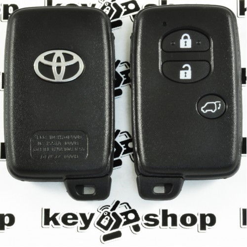 Корпус смарт ключа для Toyota RAV4, Camry, Land Cruiser, Venza (Тойота РАВ4, Камри, Ленд Крузер, Венза) 3 кнопки