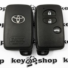 Корпус смарт ключа для Toyota RAV4, Camry, Land Cruiser, Venza (Тойота РАВ4, Камри, Ленд Крузер, Венза) 3 кнопки (c лезвием)
