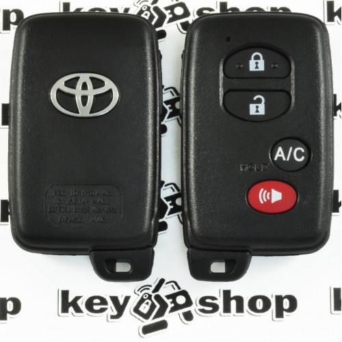 Корпус смарт ключа для Toyota Prius (Тойота Приус) 3+1 кнопки