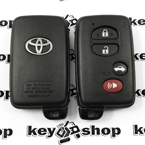 Корпус смарт ключа для Toyota (Тойота) 3+1 кнопки