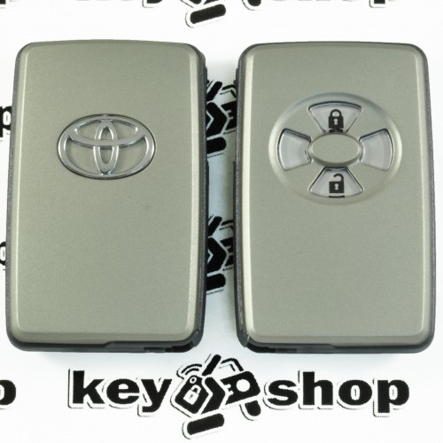 Корпус смарт ключа для Toyota RAV4, Corolla, Yaris, Auris (Тойота РАВ4, Королла, Ярис, Аурис) 2 кнопки