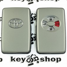 Корпус смарт ключа для Toyota RAV4, Corolla, Yaris, Auris (Тойота РАВ4, Королла, Ярис, Аурис) 3+1(panic)кнопки