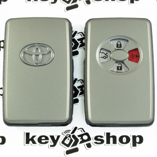 Корпус смарт ключа для Toyota RAV4, Corolla, Yaris, Auris (Тойота РАВ4, Королла, Ярис, Аурис) 3+1(panic)кнопки