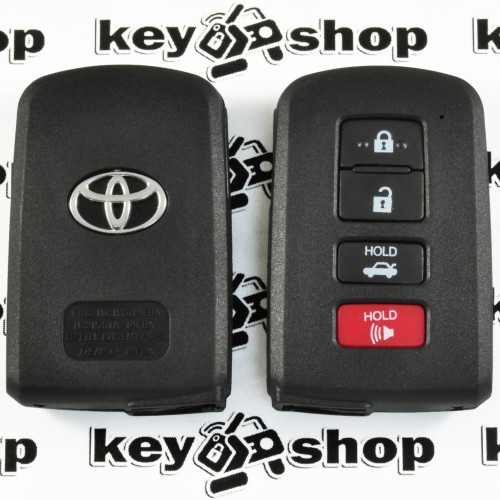 Корпус смарт ключа для TOYOTA (Тойота) 3+1(panic) кнопки