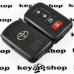 Оригинальный корпус смарт ключа для TOYOTA Highlander RAV4 (Тойота Хайлендер РАВ4) 3 + 1 (panic) кнопки